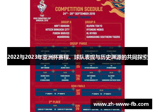 2022与2023年亚洲杯赛程、球队表现与历史渊源的共同探索